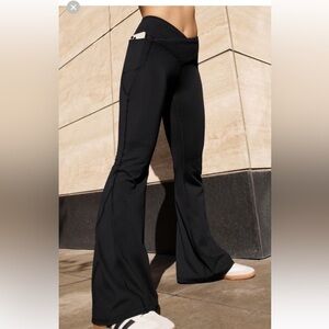 Fabletics High-Waisted Crossover Flare Leggings